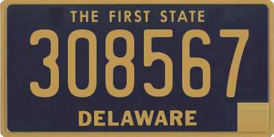 DE license plate 308567