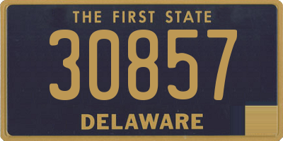 DE license plate 30857