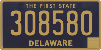 DE license plate 308580