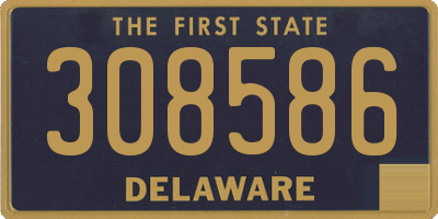 DE license plate 308586