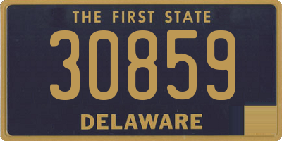 DE license plate 30859