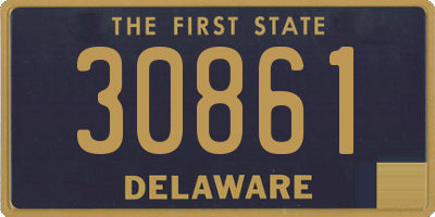 DE license plate 30861