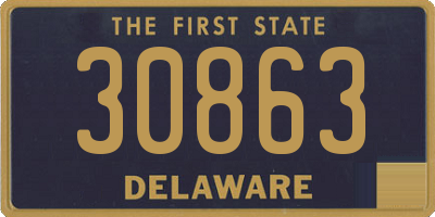 DE license plate 30863