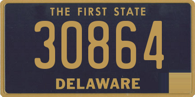 DE license plate 30864