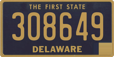DE license plate 308649