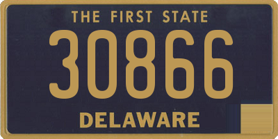 DE license plate 30866