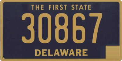 DE license plate 30867