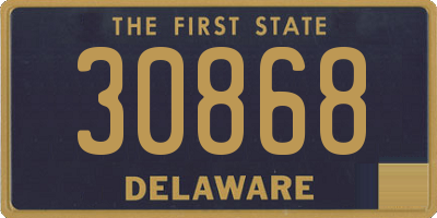 DE license plate 30868