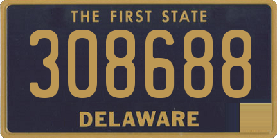 DE license plate 308688