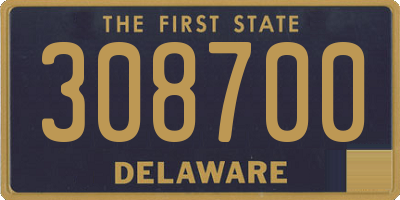 DE license plate 308700