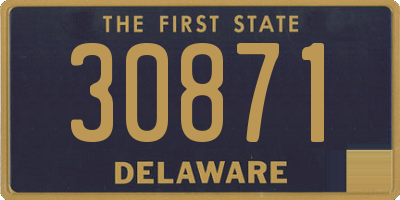 DE license plate 30871