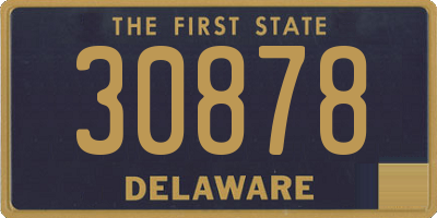 DE license plate 30878