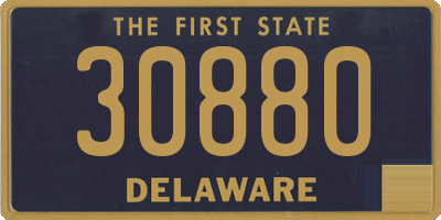 DE license plate 30880