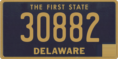 DE license plate 30882