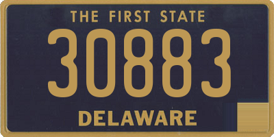 DE license plate 30883