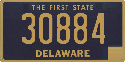 DE license plate 30884