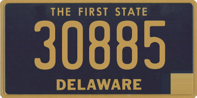 DE license plate 30885