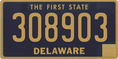 DE license plate 308903