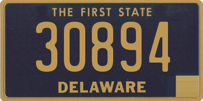 DE license plate 30894