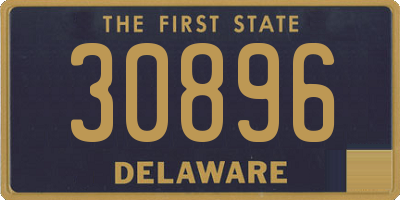 DE license plate 30896