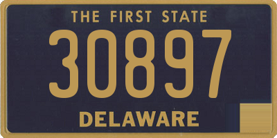 DE license plate 30897