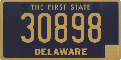 DE license plate 30898