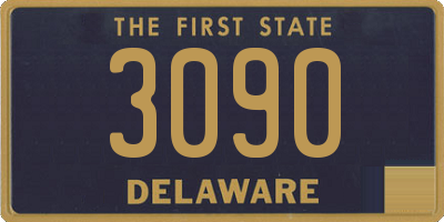 DE license plate 3090