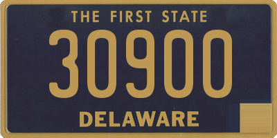 DE license plate 30900