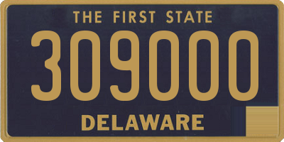 DE license plate 309000