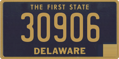 DE license plate 30906