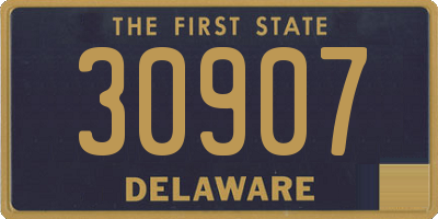 DE license plate 30907