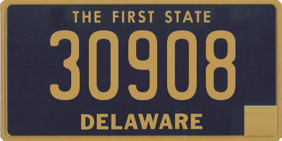 DE license plate 30908