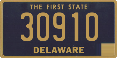 DE license plate 30910