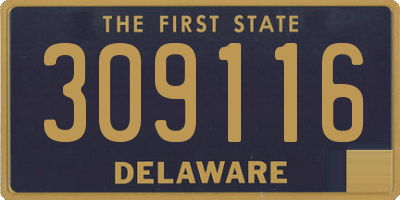 DE license plate 309116