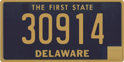DE license plate 30914