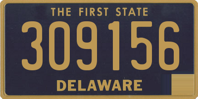 DE license plate 309156