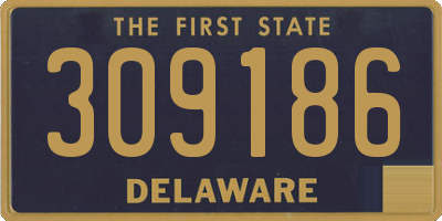 DE license plate 309186