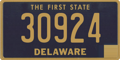 DE license plate 30924