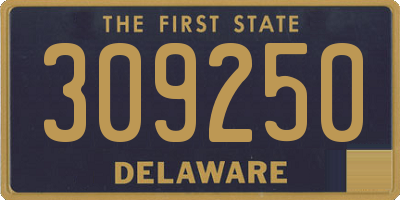 DE license plate 309250