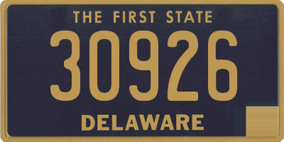 DE license plate 30926