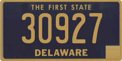 DE license plate 30927