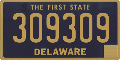 DE license plate 309309