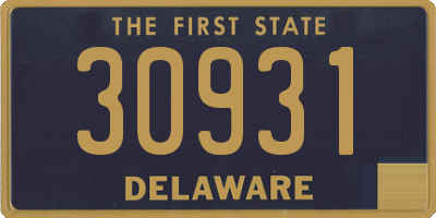 DE license plate 30931