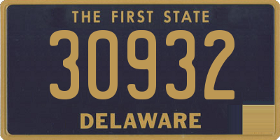 DE license plate 30932