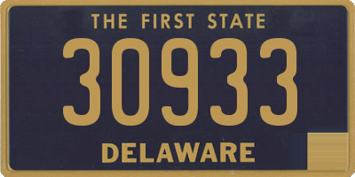 DE license plate 30933