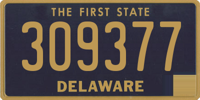 DE license plate 309377