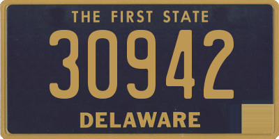 DE license plate 30942