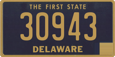 DE license plate 30943