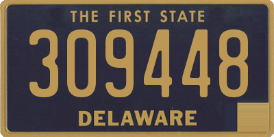 DE license plate 309448