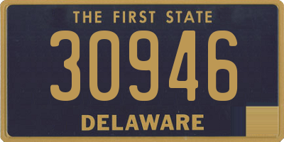 DE license plate 30946